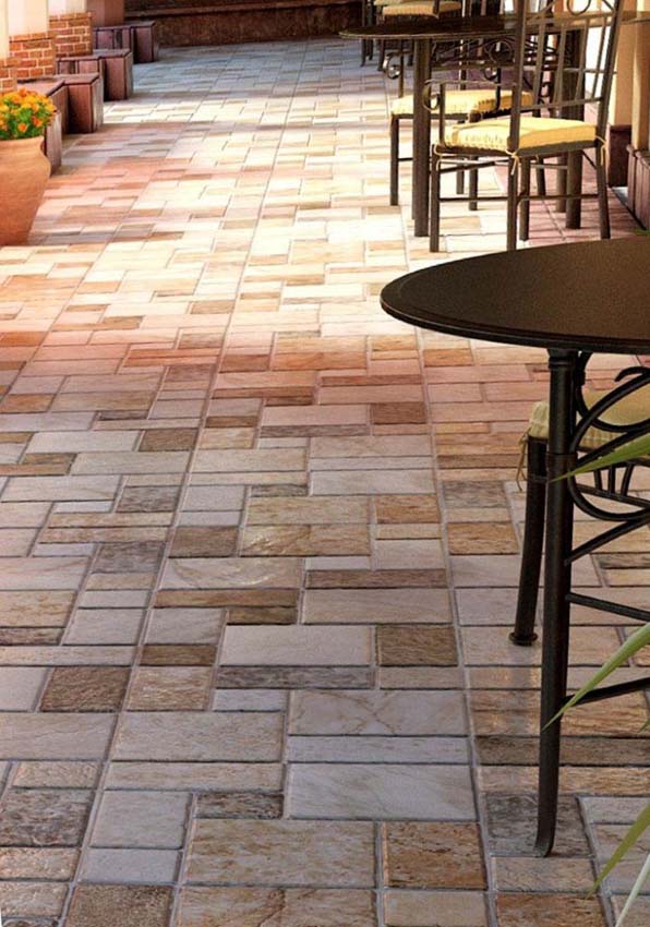 Vloer- en wandtegel Tundra beige/bruin 50x50cm