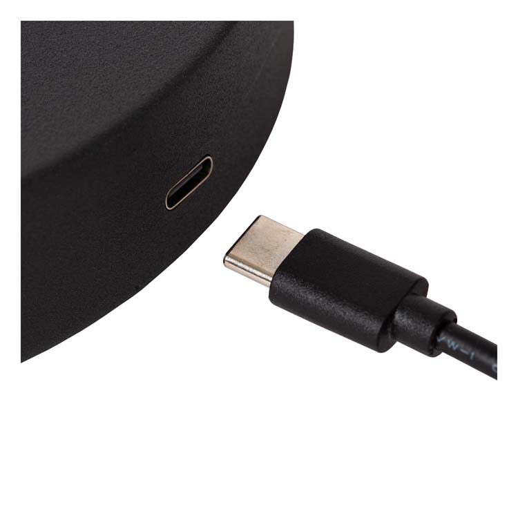 STIRLING - Lampadaire Rechargeable - Batterie - LED Dim. - 1x3W 2700K - 3 StepDim - Noir