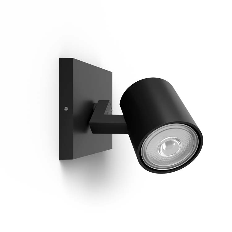 Opbouwspot LED Single Spot Zwart 50W