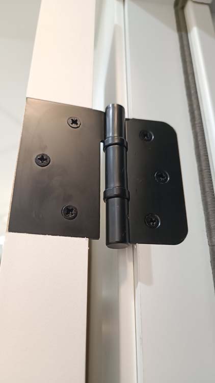 Complete binnendeur Palladium mat wit 201,5x83cm honingraat omkeerbaar + deurkast 16,5cm