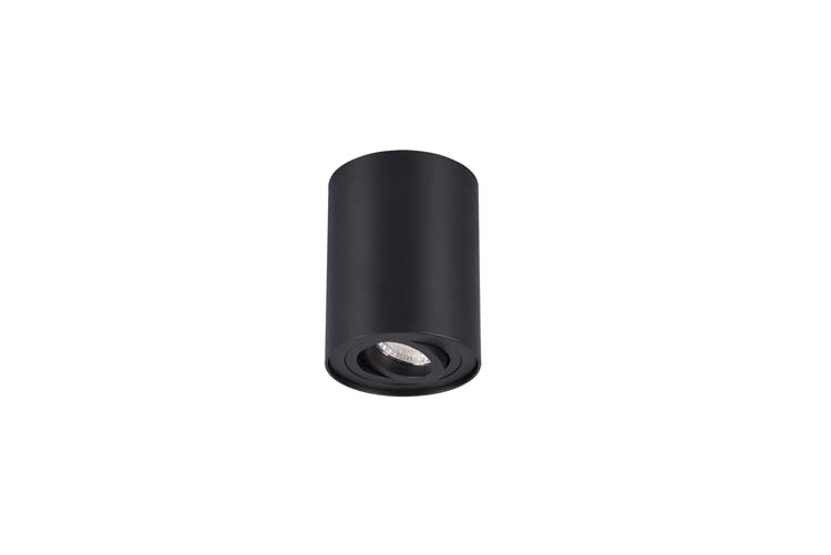 Plafonnière noir mate excl lampe LED possible diam9,6cm