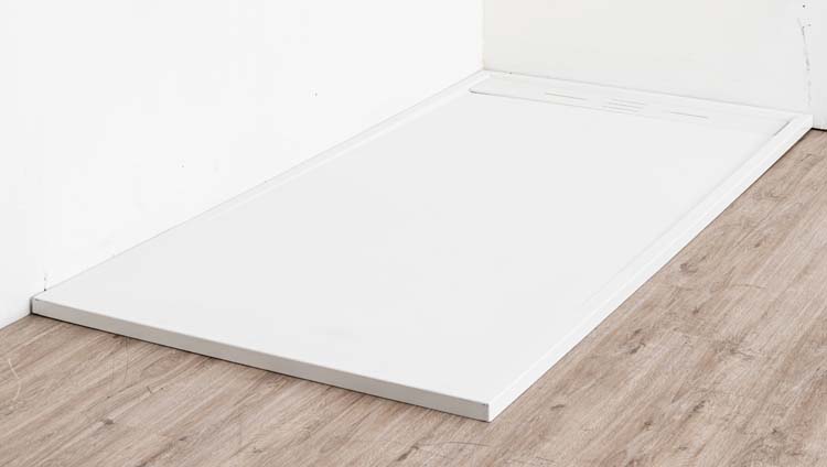 Receveur de douche Moana SMC blanc mat aspect ardoise 180x90cm