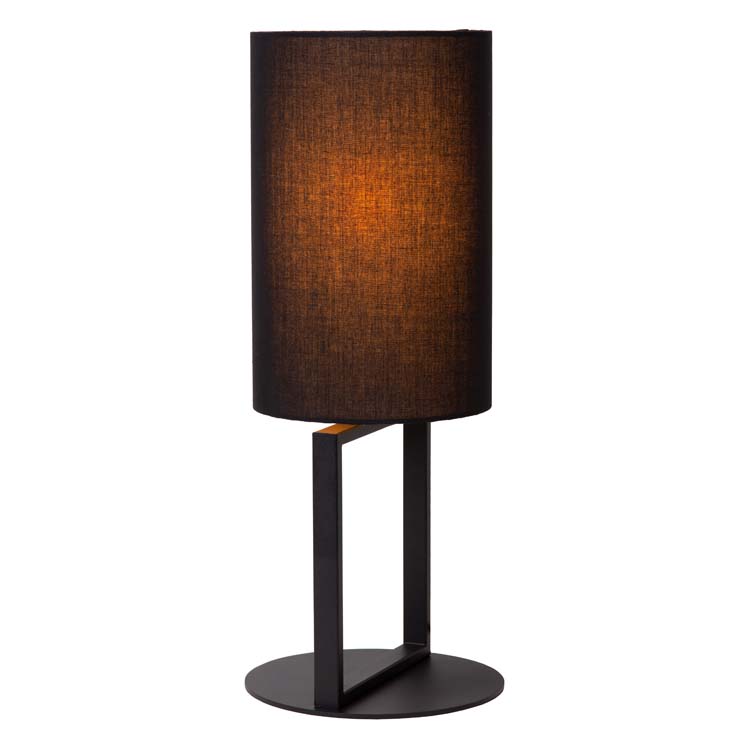 Lucide HERMAN - Tafellamp - Ø 20 cm - 1xE27 - Zwart