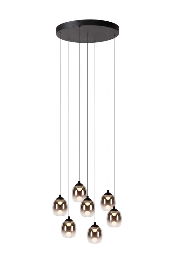 TAMINO - Hanglamp - Ø 52 cm - LED Dimb. - 7x7W 3000K - Zwart