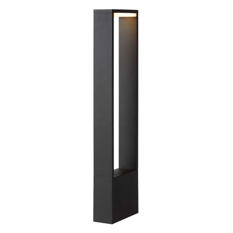 Lucide GOA - Borne extérieur Extérieur - LED - 1x6,5W 3000K - IP54 - Anthracite