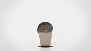 Tafellamp taupe-zwart E27 Tafellamp taupe-zwart E27