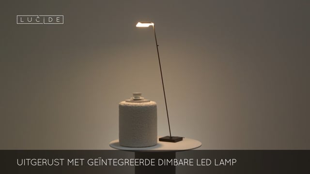 AARON - Lampadaire / lampe de lecture - LED Dim. - 1x12W 2700K/4000K - Noir