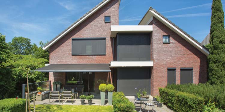 Screen Vinz L antraciet somfy motor links maatwerk