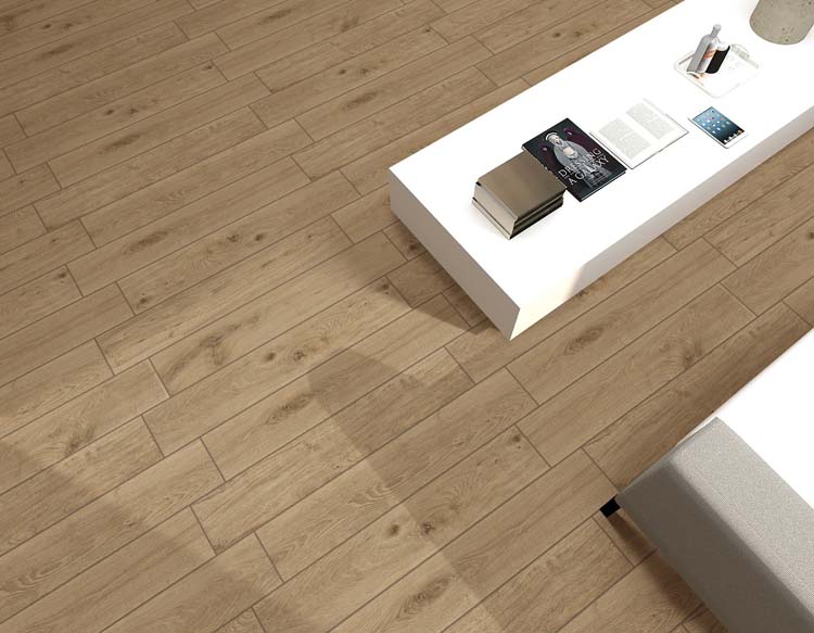 Vloer- en wandtegel Leon bruin 20x120cm