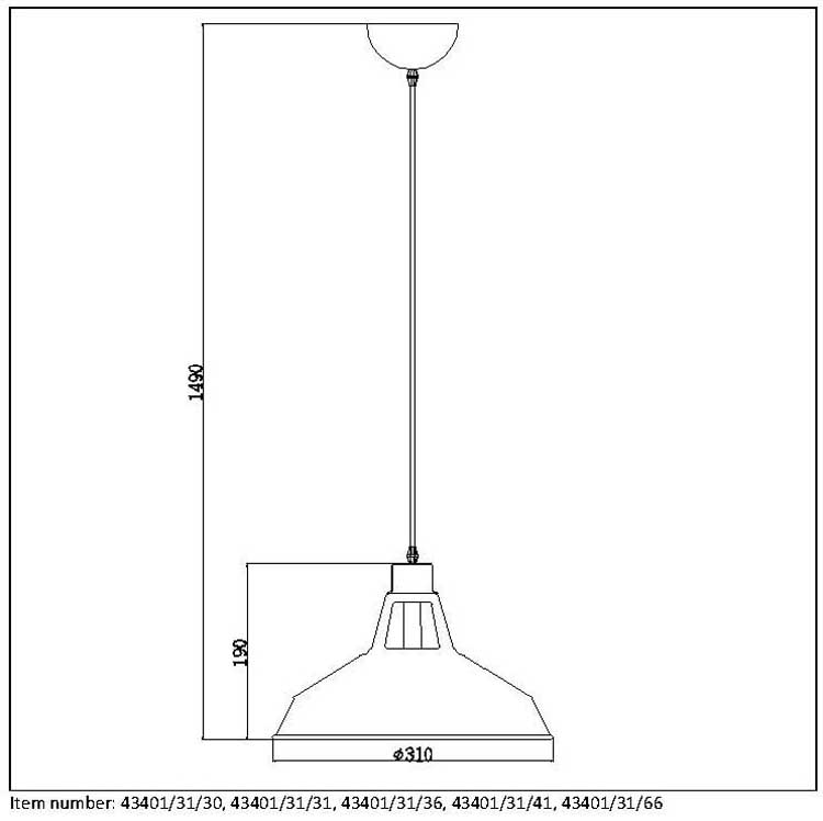 Lucide BRASSY-BIS - Hanglamp - Ø 31 cm - E27 - Zwart