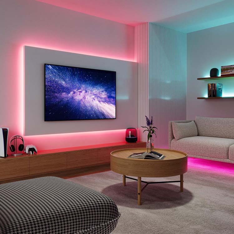 Bande led 10W 3000K RGBW 3m 750 lumen IP20