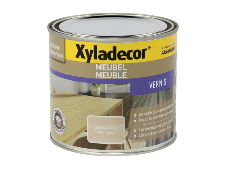 Xyladecor vernis meubel sneldrogend mat 0,5l kleurloos
