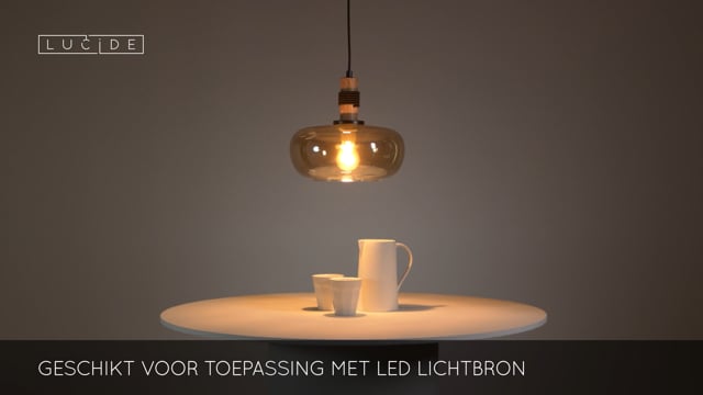 Lucide ILONA - Suspension - Ø 30 cm - 1xE27 - Ambre Lucide ILONA - Suspension - Ø 30 cm - 1xE27 - Ambre