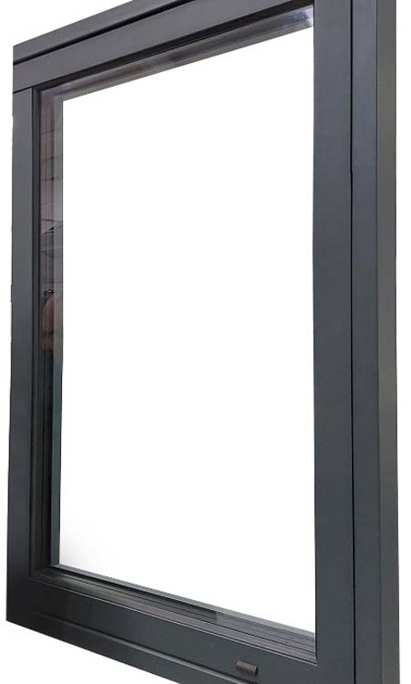Châssis oscillo-battante 2-VAN ALU Luxio anthracite L1600xH1400mm