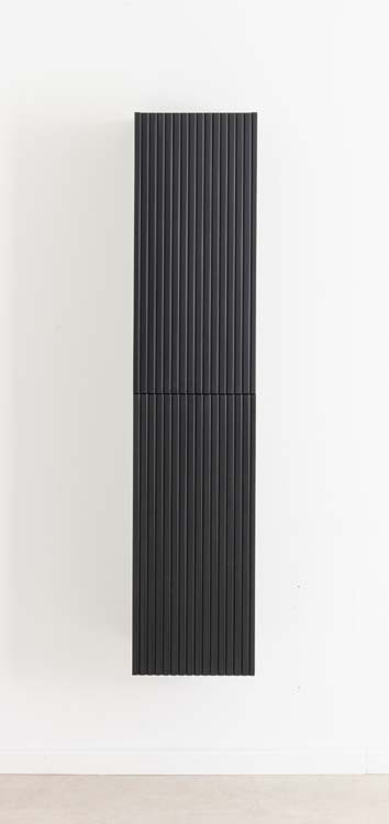 Kolomkast Sunday zwart wandmontage 160x35x35cm