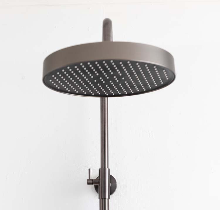 Doucheset Sophia thermostatisch gunmetal