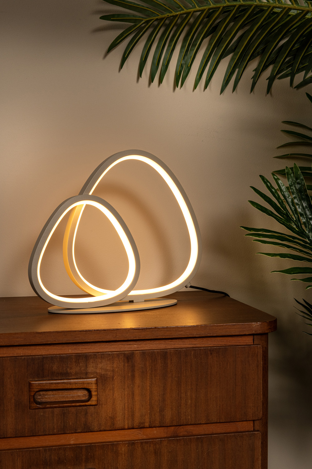 Lampe de table - LED Dim. - CCT - 1X16W 2700K/4000K - Taupe