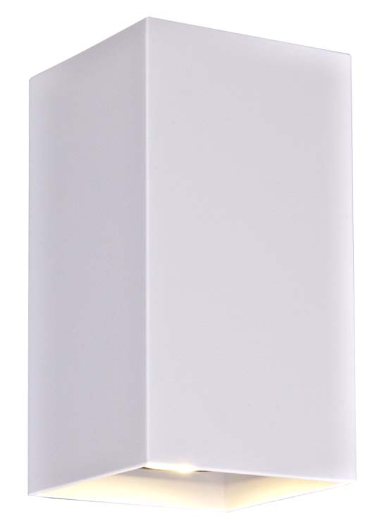 Applique murale Blanc Carrée GU10 MAX 50W IP20