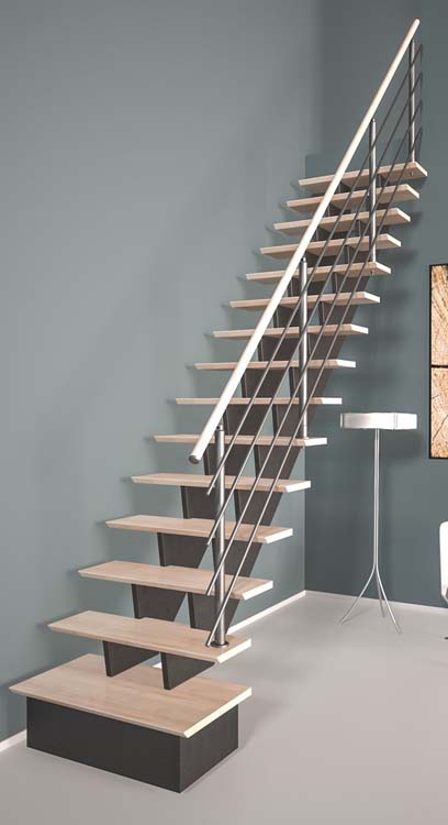 Socle hêtre pour escalier droit Bergheim/Flieden 
