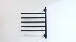 Handdoekradiator Dawn 62,2x51,6cm enkel zwart 80W