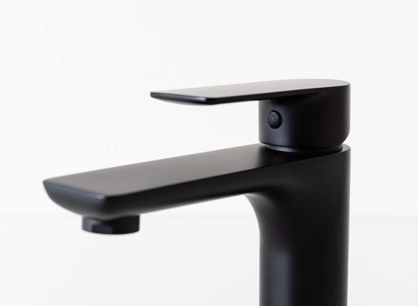 Wastafelkraan Miles mat zwart