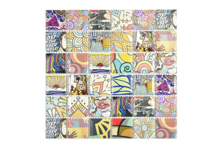 Mosaïque Popstar brillant 29,1x29,1cm