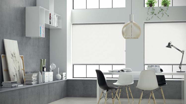 Store enrouleur translucide 60x190cm blanc