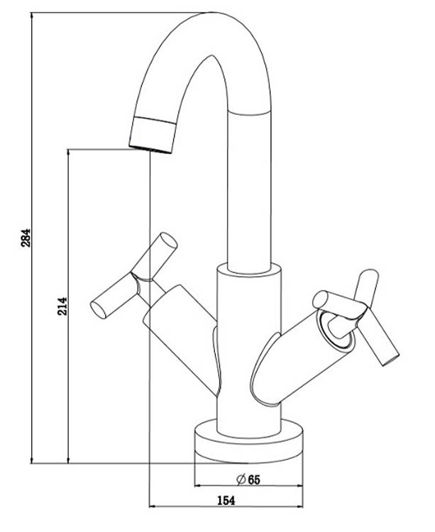Robinet de lavabo Eros chrome