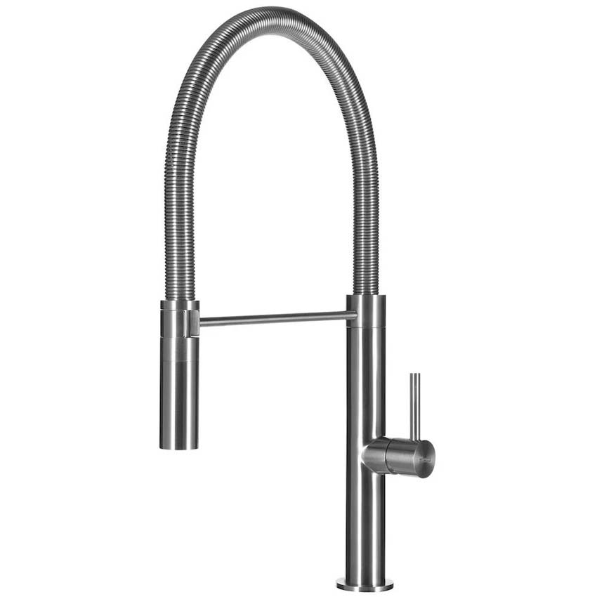 Keukenkraan Lorreine Ribble inox met uittrekbare uitloop