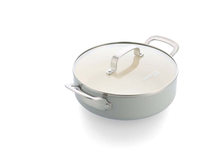 Poêle à ragout avec couvercle Dagelijkse Kost Proline Ø24cm avec revêtement antiadhésif en céramique sans PFAS