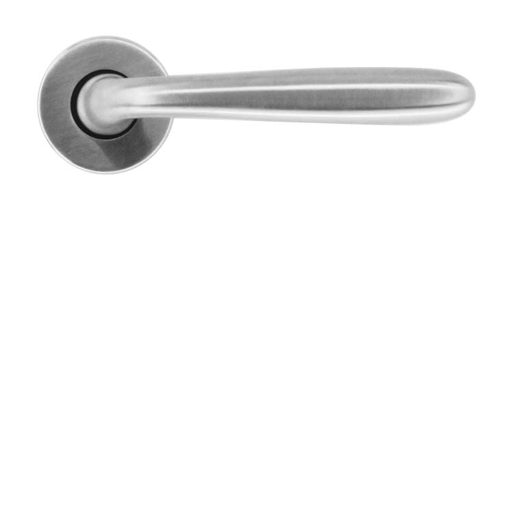 Poignée de porte pro aquino look inox sans rosace
