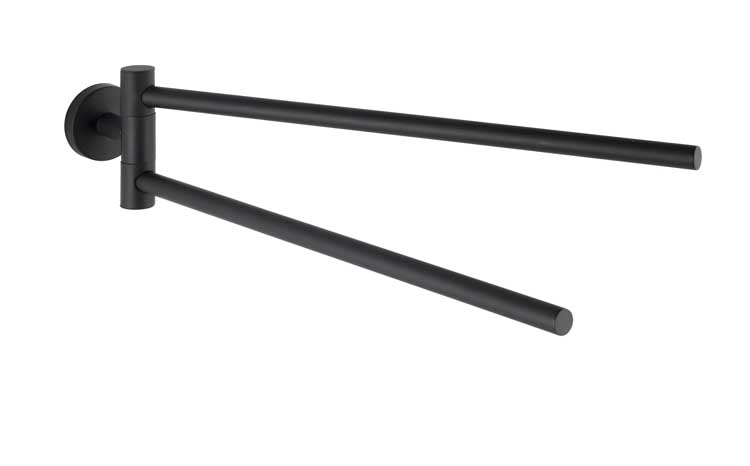 Porte-serviette Wenko Bosio noir