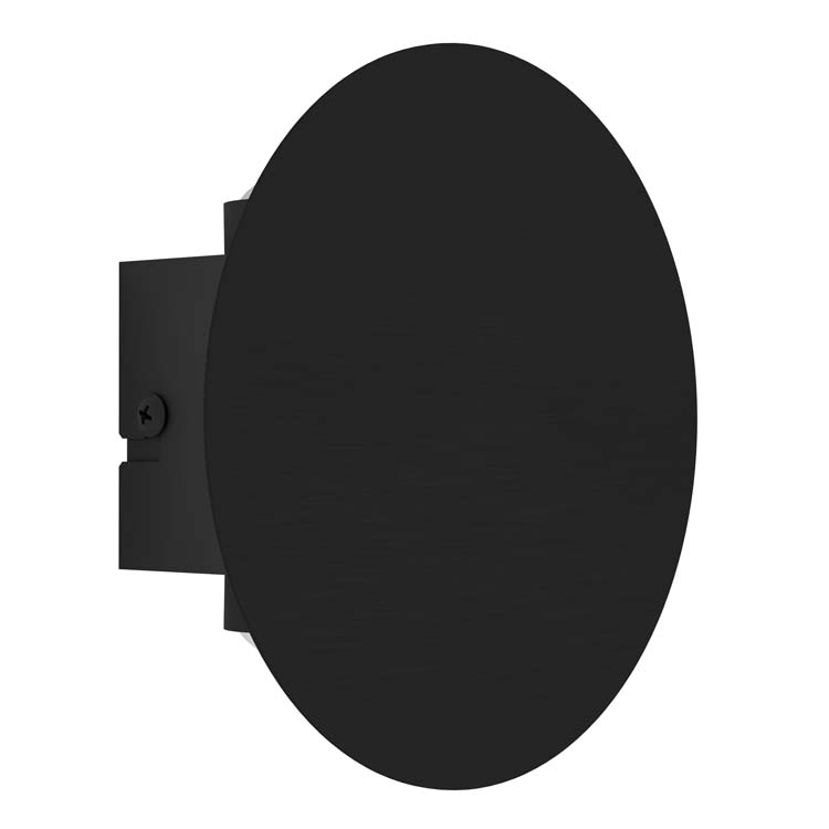 Applique murale - noire - Ø15,5cm - LED - 1x14W - 3000K