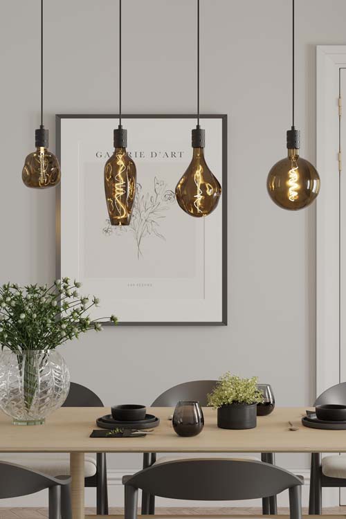 Led XXL brun E27 Ø 20 cm 130 lumen 1800K