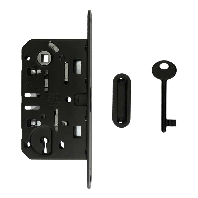 Magneetslot AGB 18mm voorplaat zwart 90mm