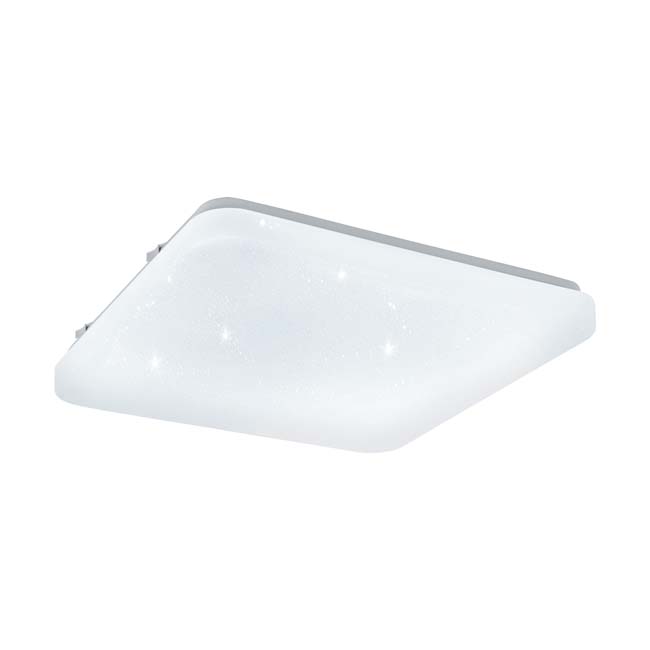 Plafonnier blanc cristal 28 cm LED lampe 1.5W 1350 lumen