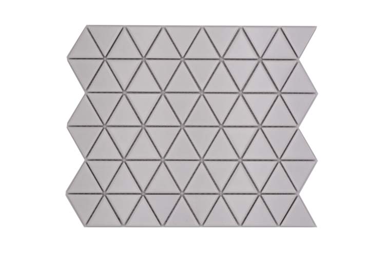 Mosaïque Triangle blanc mat 25,2x29,1cm