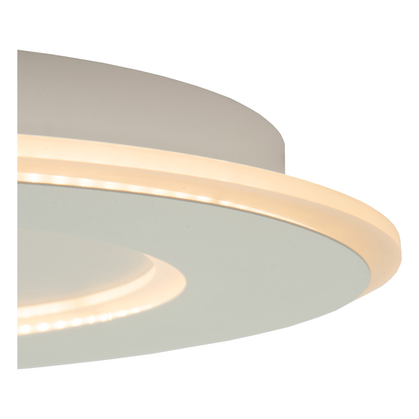 Plafonnier - Ø39,6cm - LED à 3 niveaux dimmable - 1x24W 2700K - Blanc