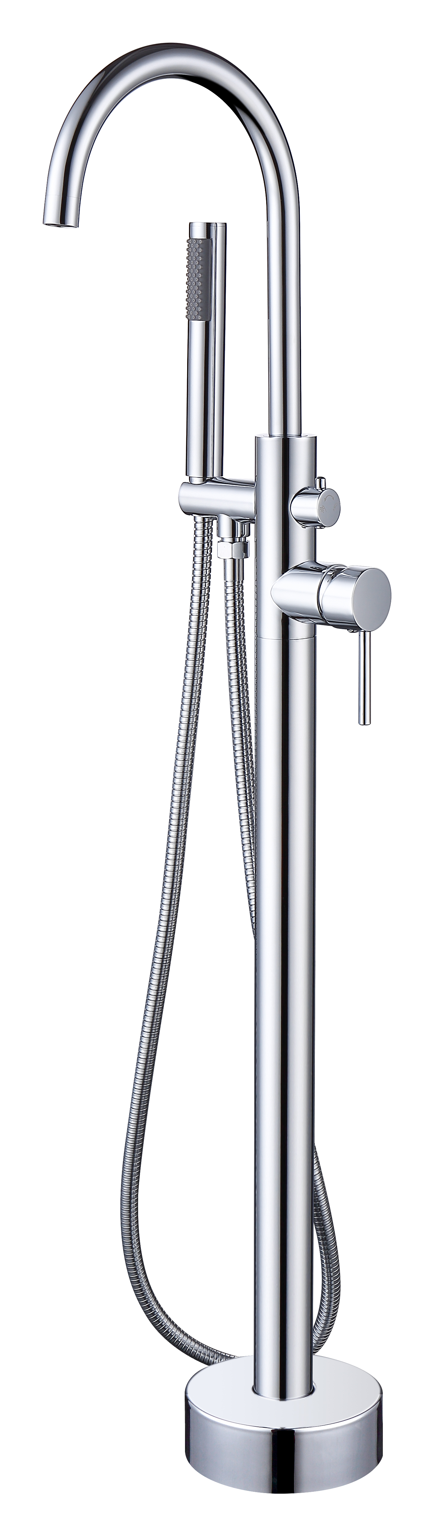 Robinet de baignoire Hermelien à poser chrome