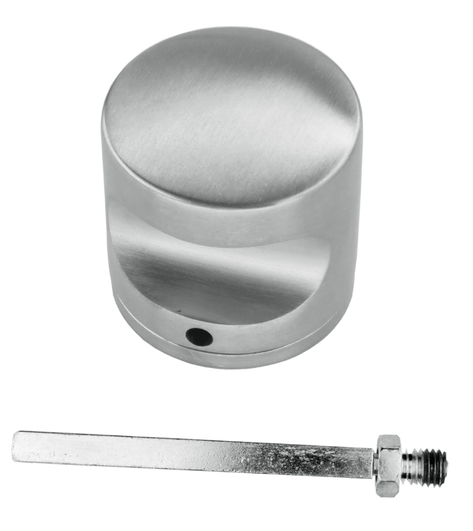 bouton de porte messina H 50 massif inox plus