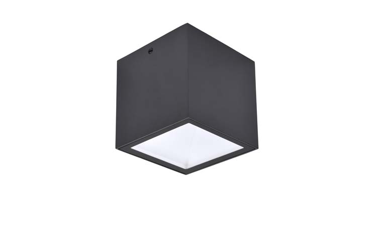 Eclairage extérieur plafonnier led gris foncé 750 lumen