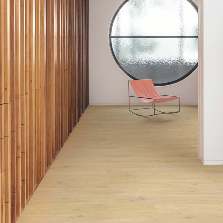 Échantillon Quick-Step parquet cascada Chêne blanc perle extra mat