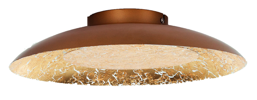 Plafondlamp - messing - Ø21,5cm - LED - 6W - 2700K