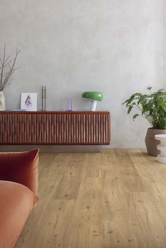 Vinyl vloer Floorify Caramello plank 4,5mm caramel eik 152,4x22,5cm