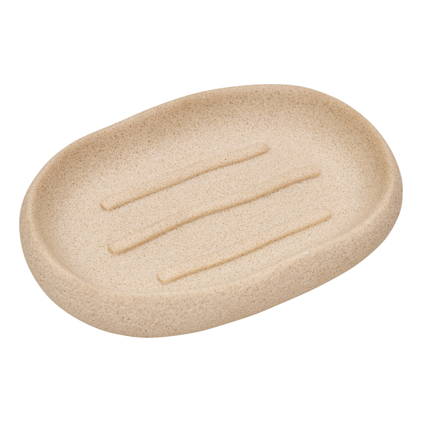 Zeephouder Owen polyresin beige 13,1x9,2x2,3cm