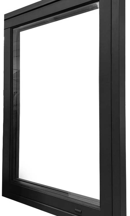 2-VL draaikiepraam ALU Luxio zwart B1600xH1400mm