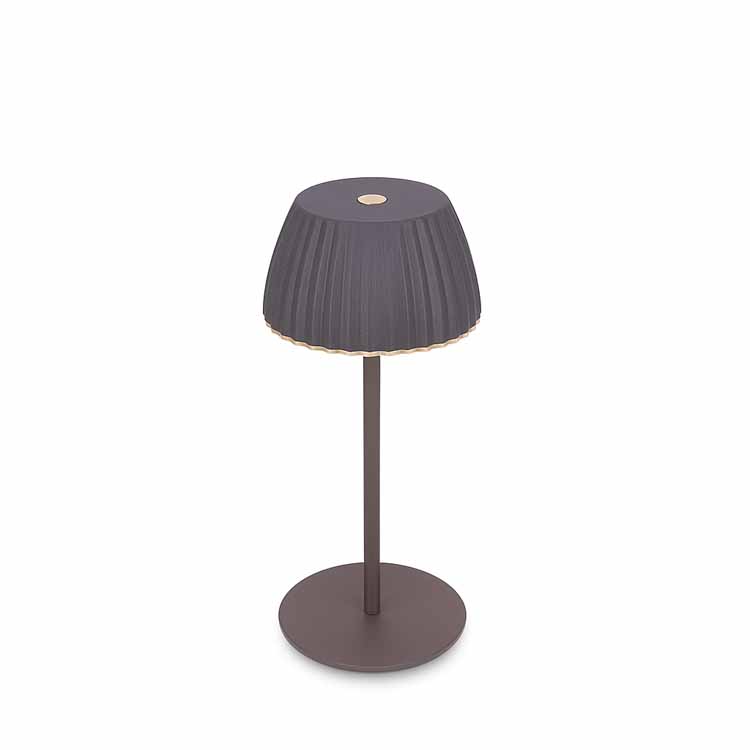 Tafellamp Elvoro - zwart - 20cm - dimbaar - LED - 1.5W - 2700K - IP44 - USB