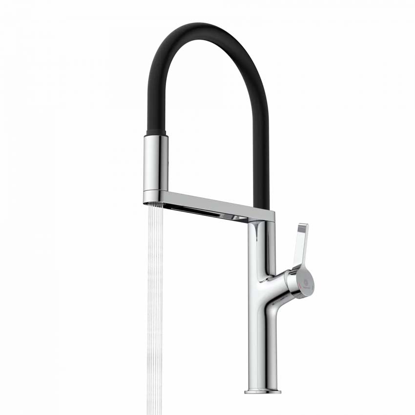 Robinet de cuisine Wasserwerk WK 2 chrome avec bec extractible