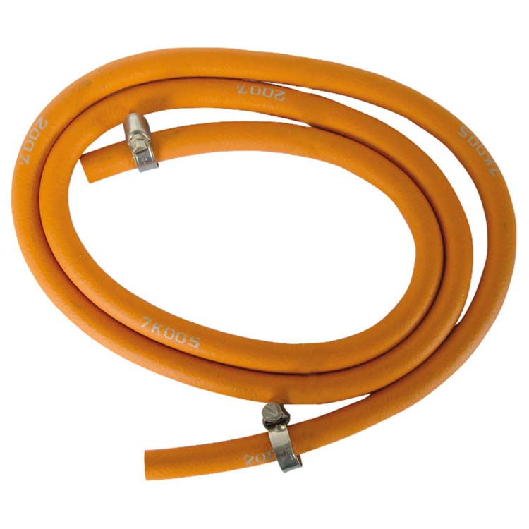 Tuyau haute pression propane/butane 150cm avec 2 colliers inox