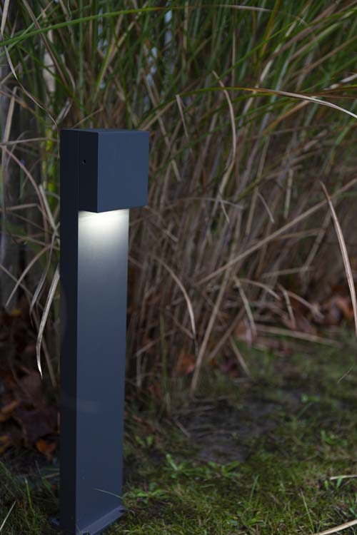 Buitenverl lantaarn LED donkergrijs 4000K 800LM 9.2W